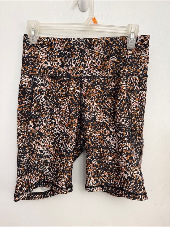 Old Navy Pants - Old Navy Black, Brown & Cream Printed High-Rise Bike Shorts